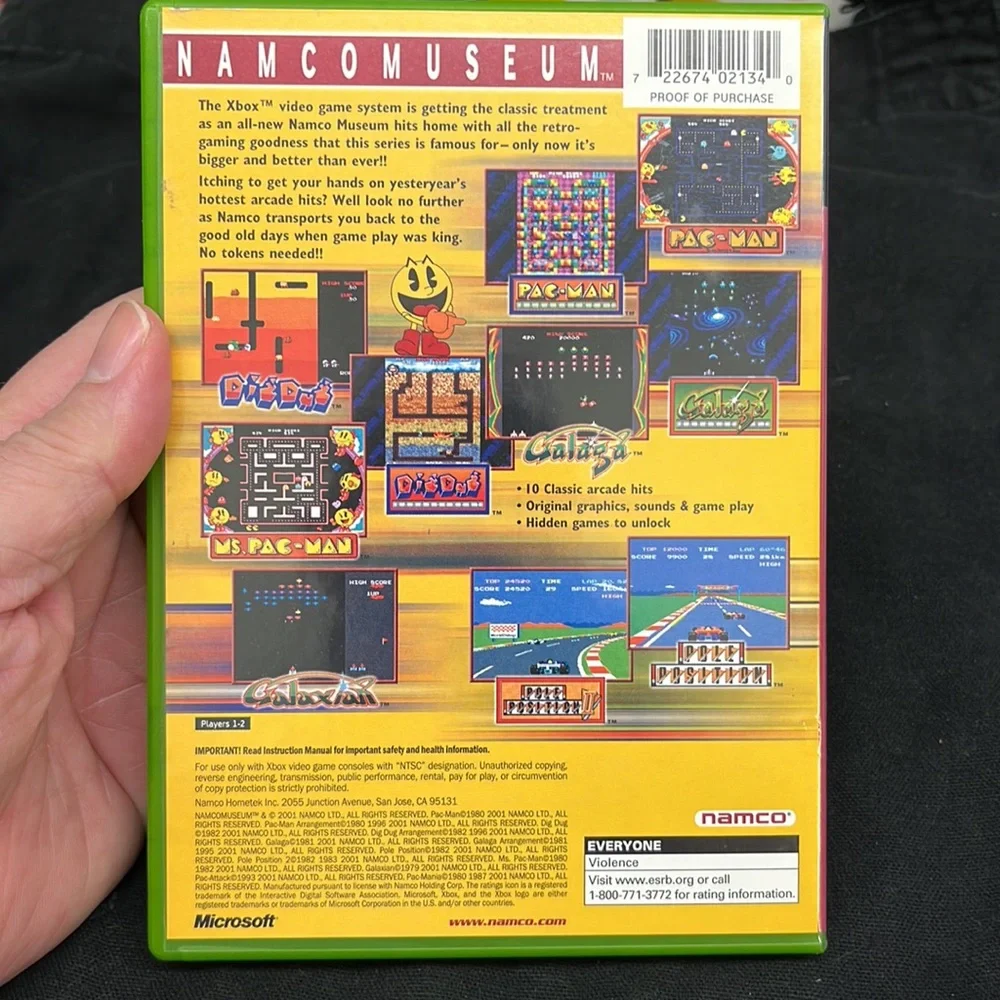 Namco Museum - XBox (2001) - Pac Man, Dig Dug, Pole Position, Galaga, etc
